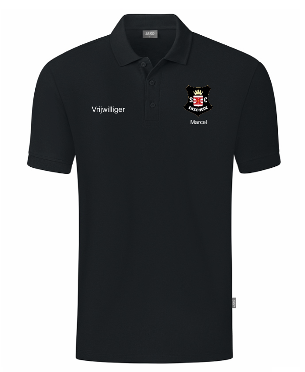 SC Enschede Polo Organic zwart