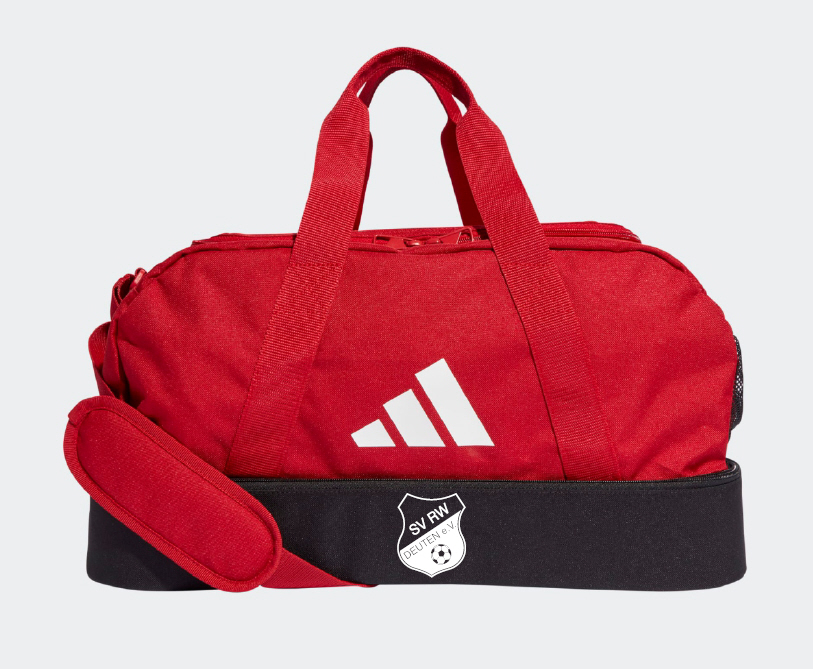 Rot-Weiß Deuten Tasche mit Bodenfach Tiro