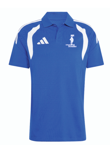 S04 Fanclub Asbeck auf Schalke Polo Shirt Tiro 26 blau