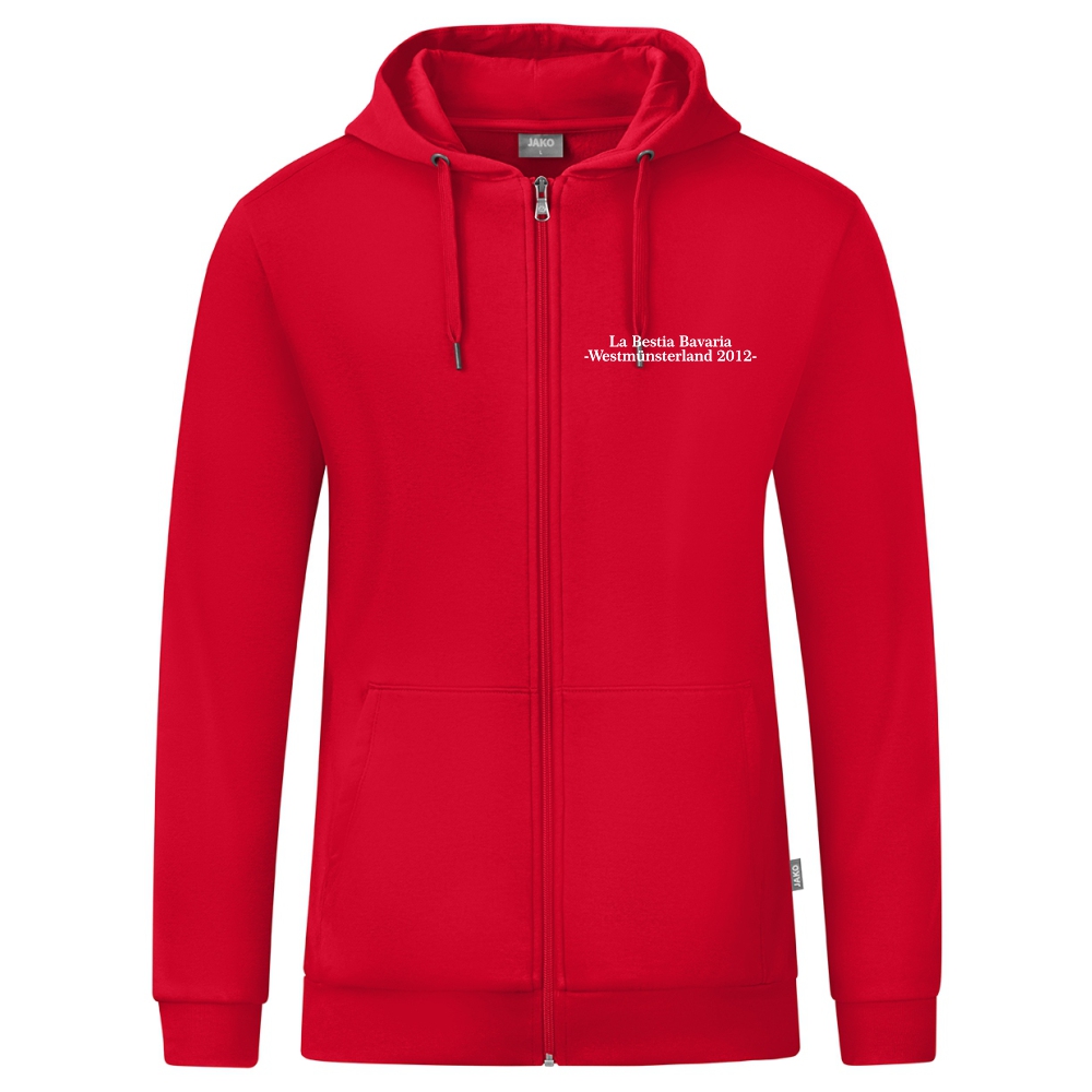 La Bestia Bavaria Kapuzenjacke Organic rot
