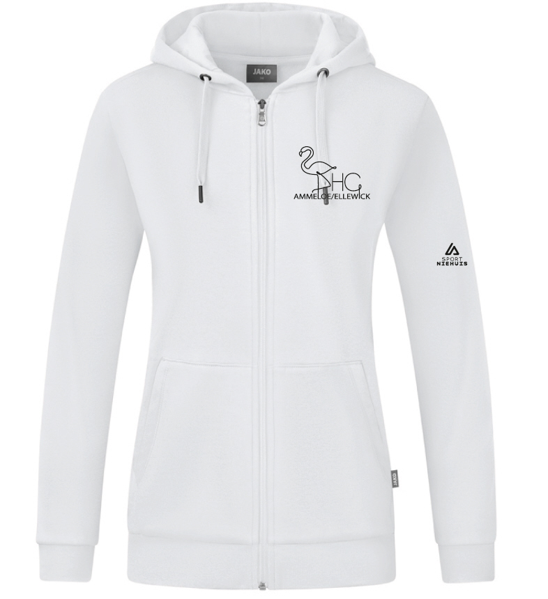 DHG Ammeloe Ellewick Organic Kapuzenjacke weiß Damen