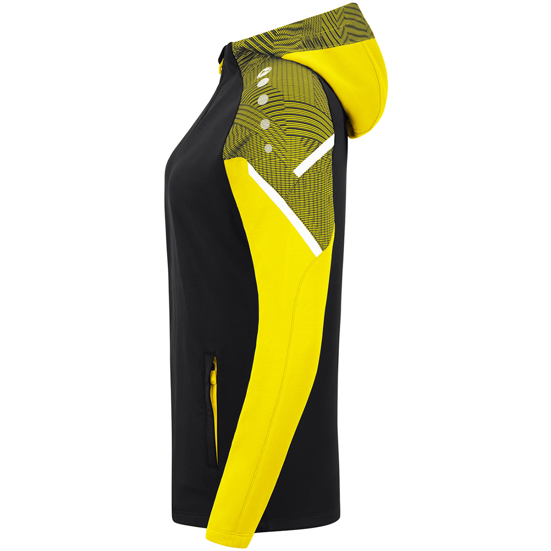 Jako Damen Kapuzenjacke Performance schwarz-gelb