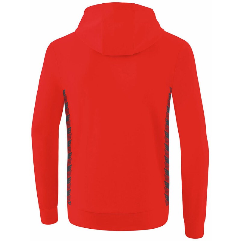 Erima Kinder Kapuzensweat Essential Team rot-grau