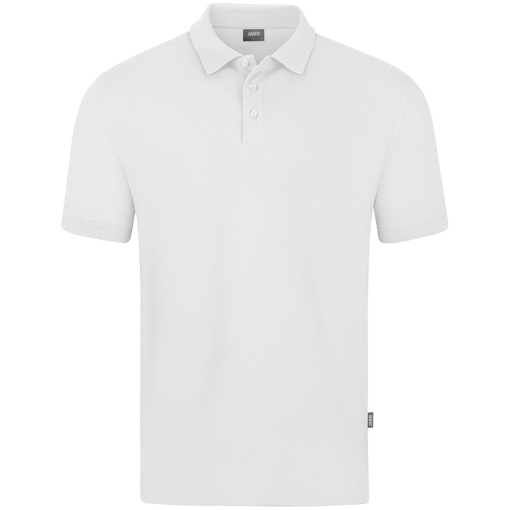 Jako Herren Polo Doubletex weiß