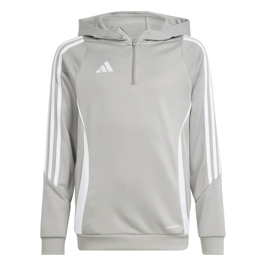 adidas Kinder Hoodie Tiro 24 Team Mid Grey / White
