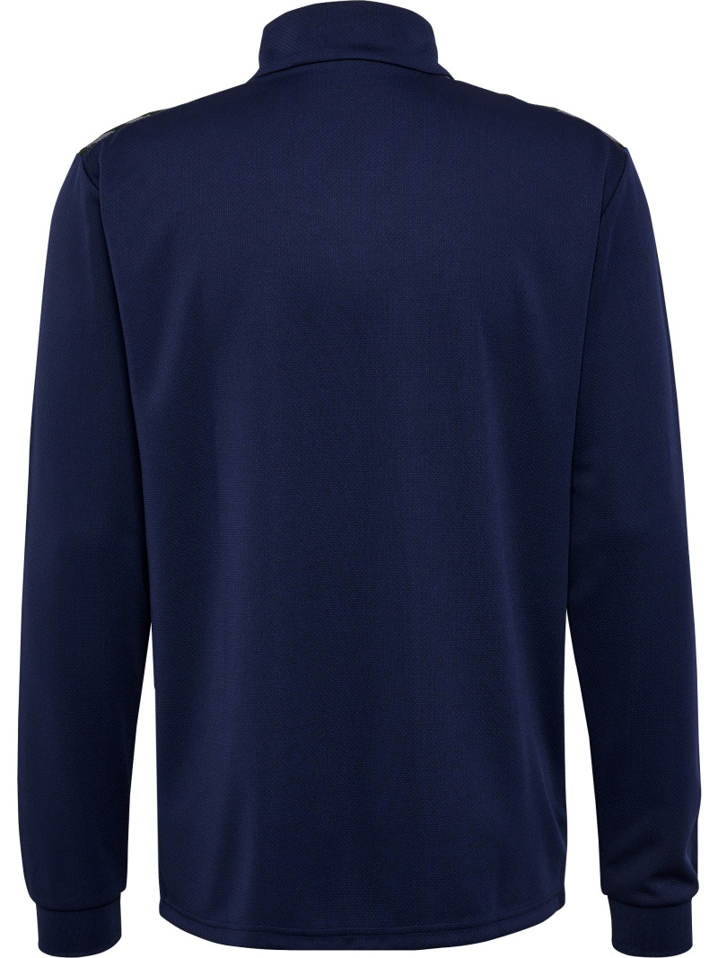 Hummel Hmlauthentic 24 PL Herren Sweatshirt mit kurzem Reißverschluss blau