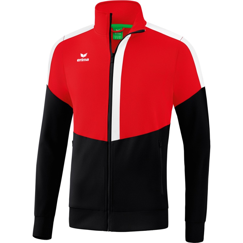 Erima Kinder Trainingsjacke Squad rot-schwarz-weiß