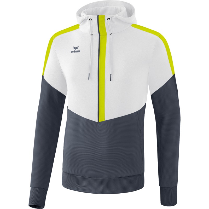 Erima Kinder Hoodie Squad weiß-grau-grün