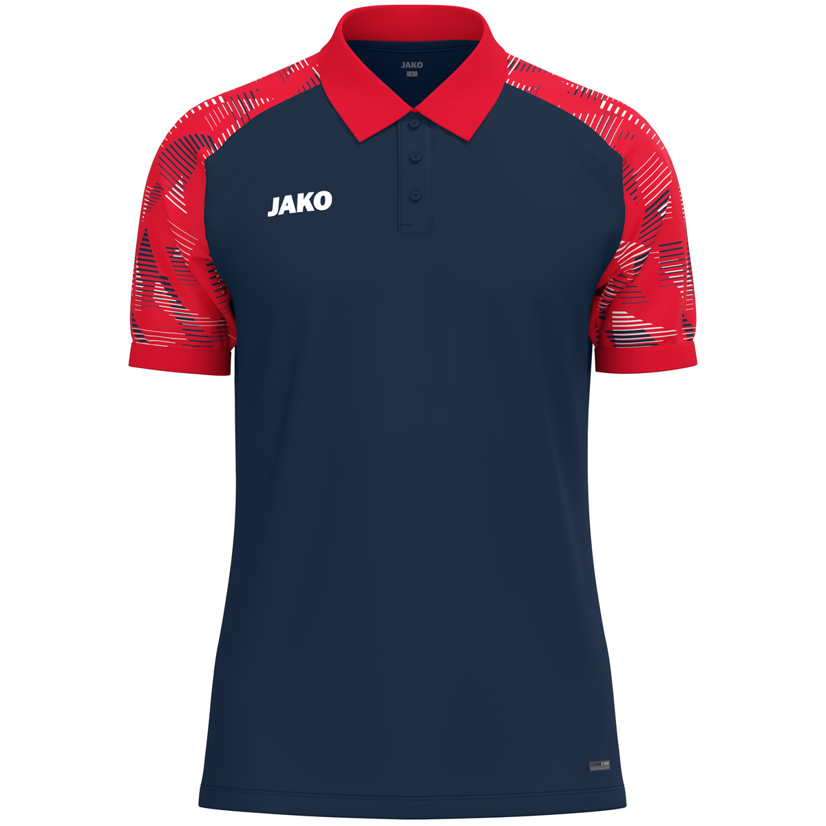 Jako Polo Sonic marine/rot