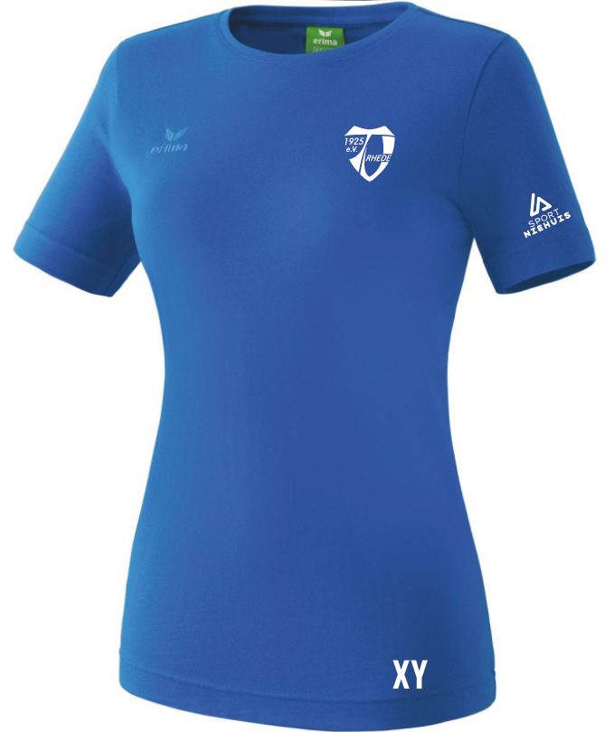 TV Rhede Damen T-Shirt Baumwolle blau