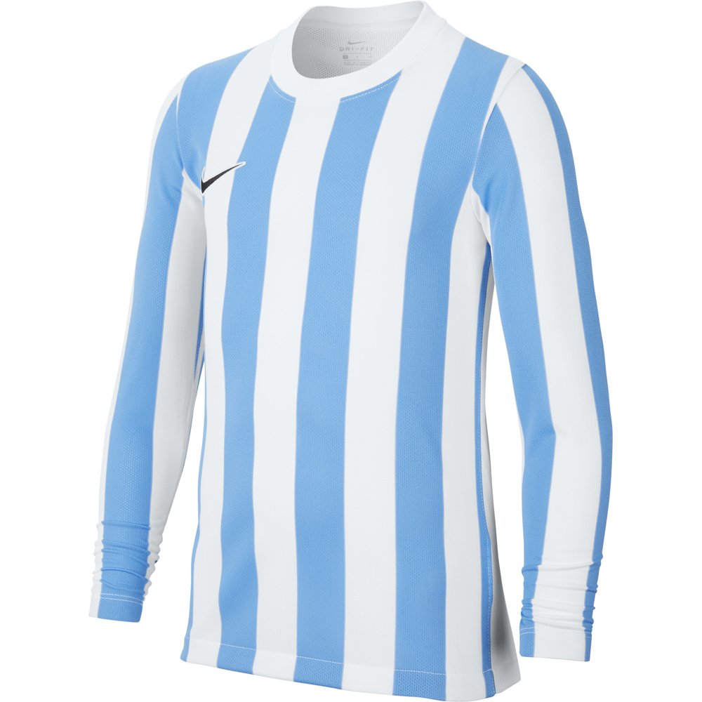Nike Kinder Langarm Trikot Striped Division IV weiß-blau