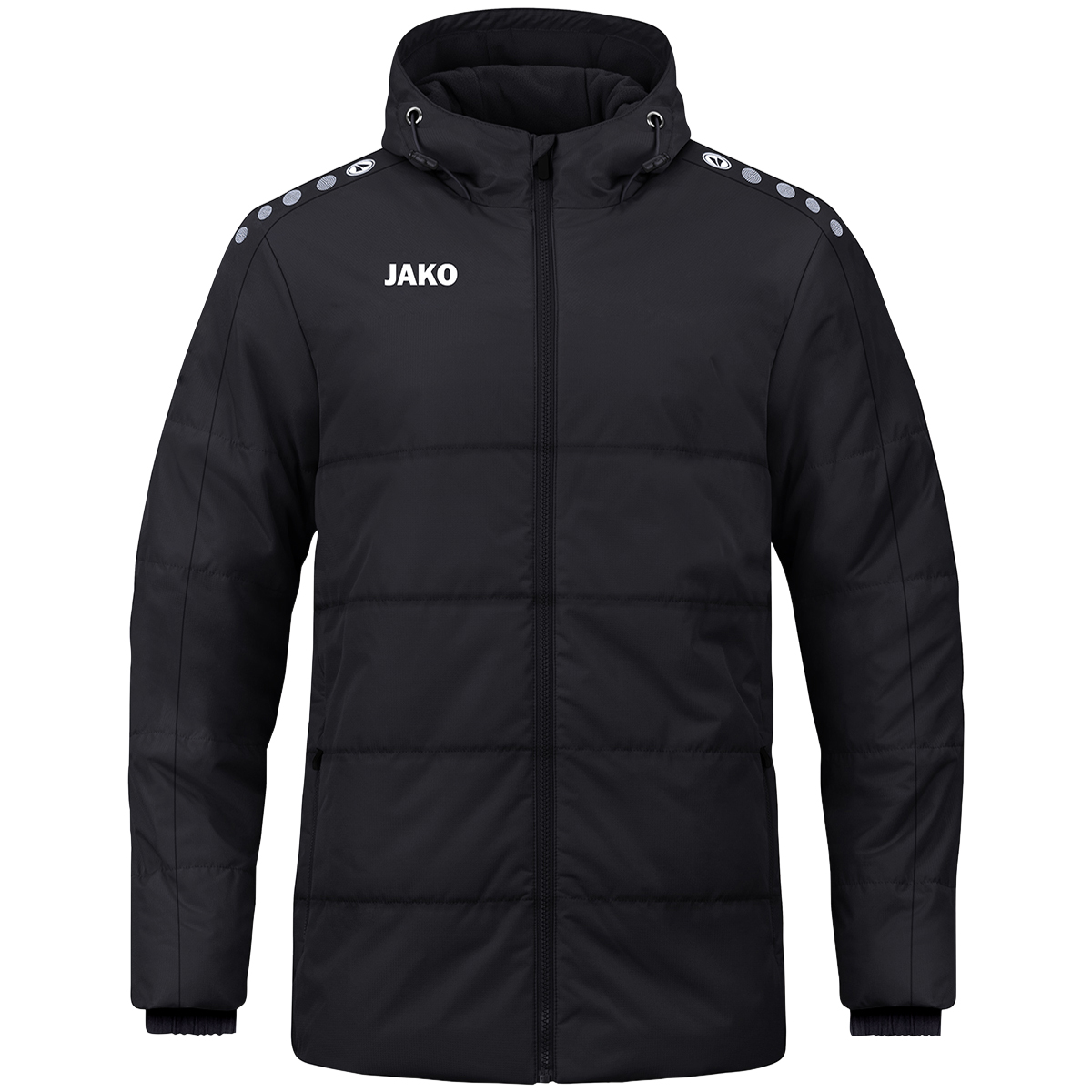 Jako Coachjacke One mit Kapuze Kinder schwarz