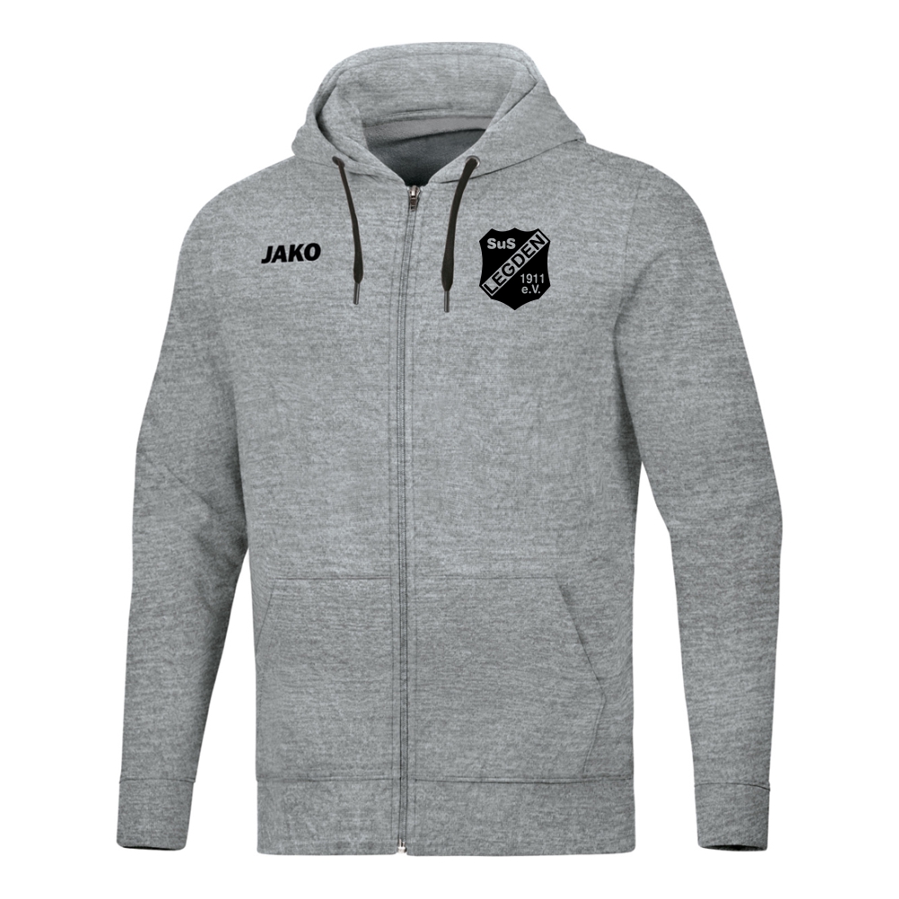 SuS Legden Breitensport Kapuzenjacke Base grau-schwarz
