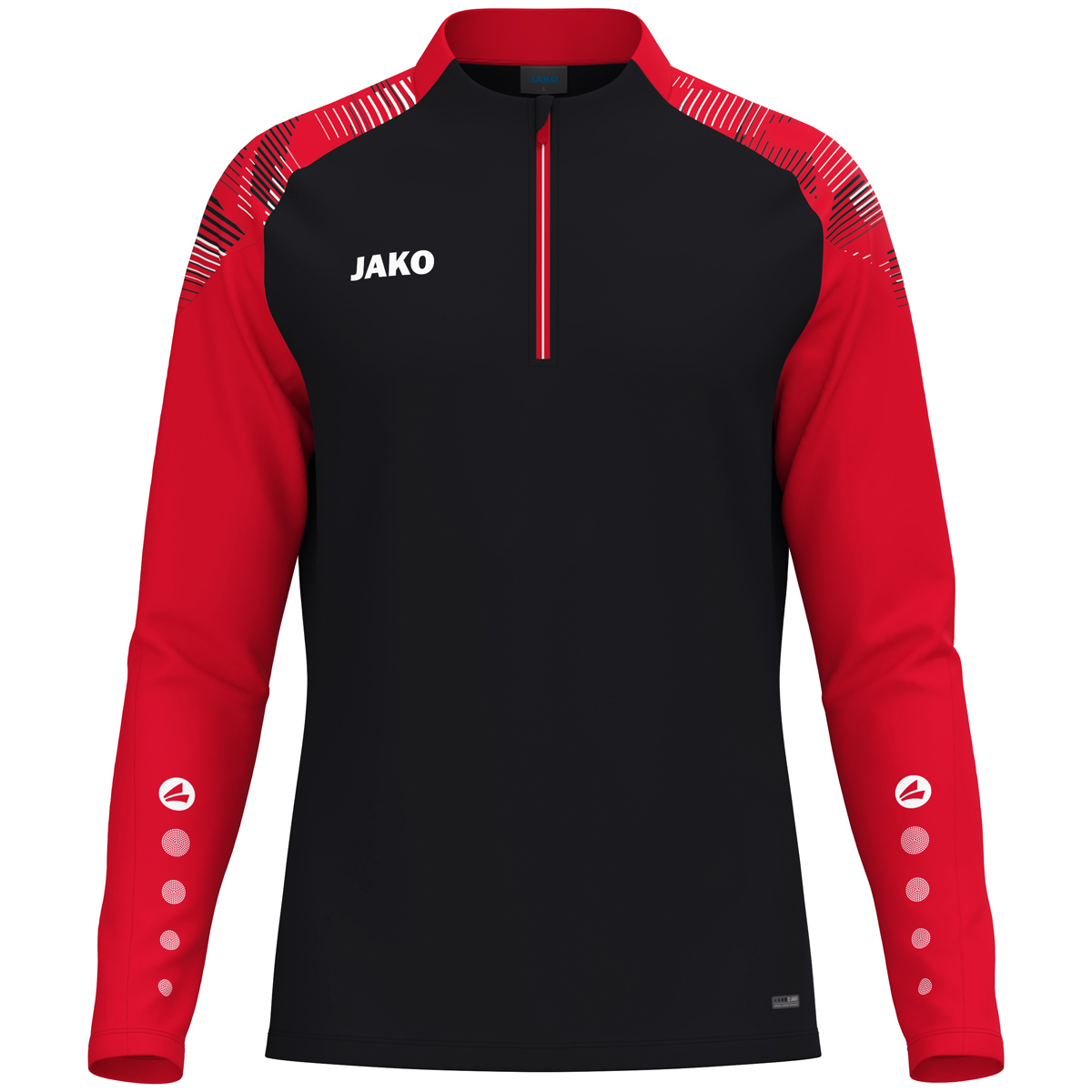 Jako Ziptop Sonic Kinder schwarz/rot