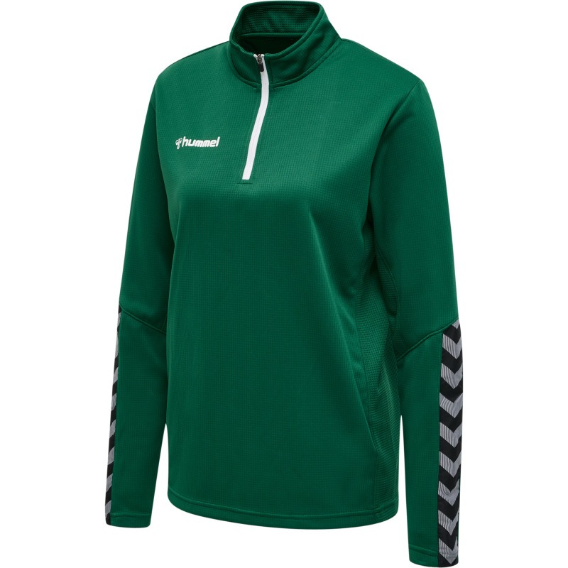 Hummel Hmlauthentic 24 Half Zip Sweatshirt Woman evergreen
