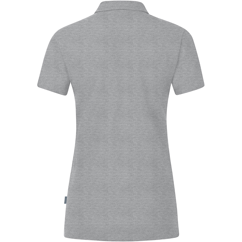 Jako Damen Polo Organic Stretch grau