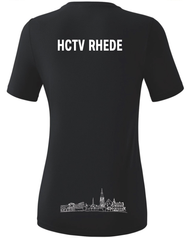 TV Rhede Damen T-Shirt Baumwolle schwarz
