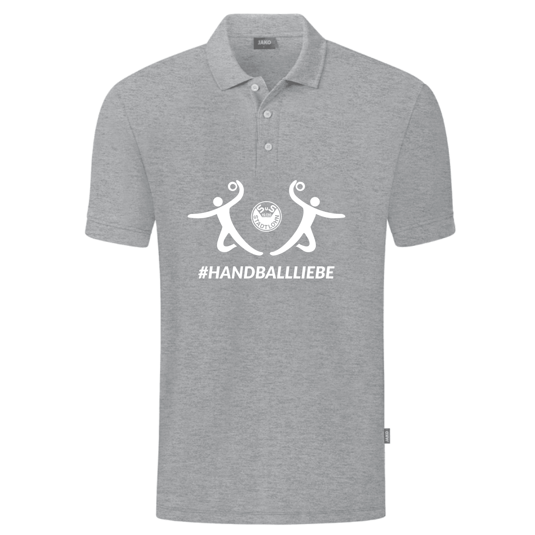 SuS Stadtlohn Handballliebe Damen Polo-Shirt Organic hellgrau
