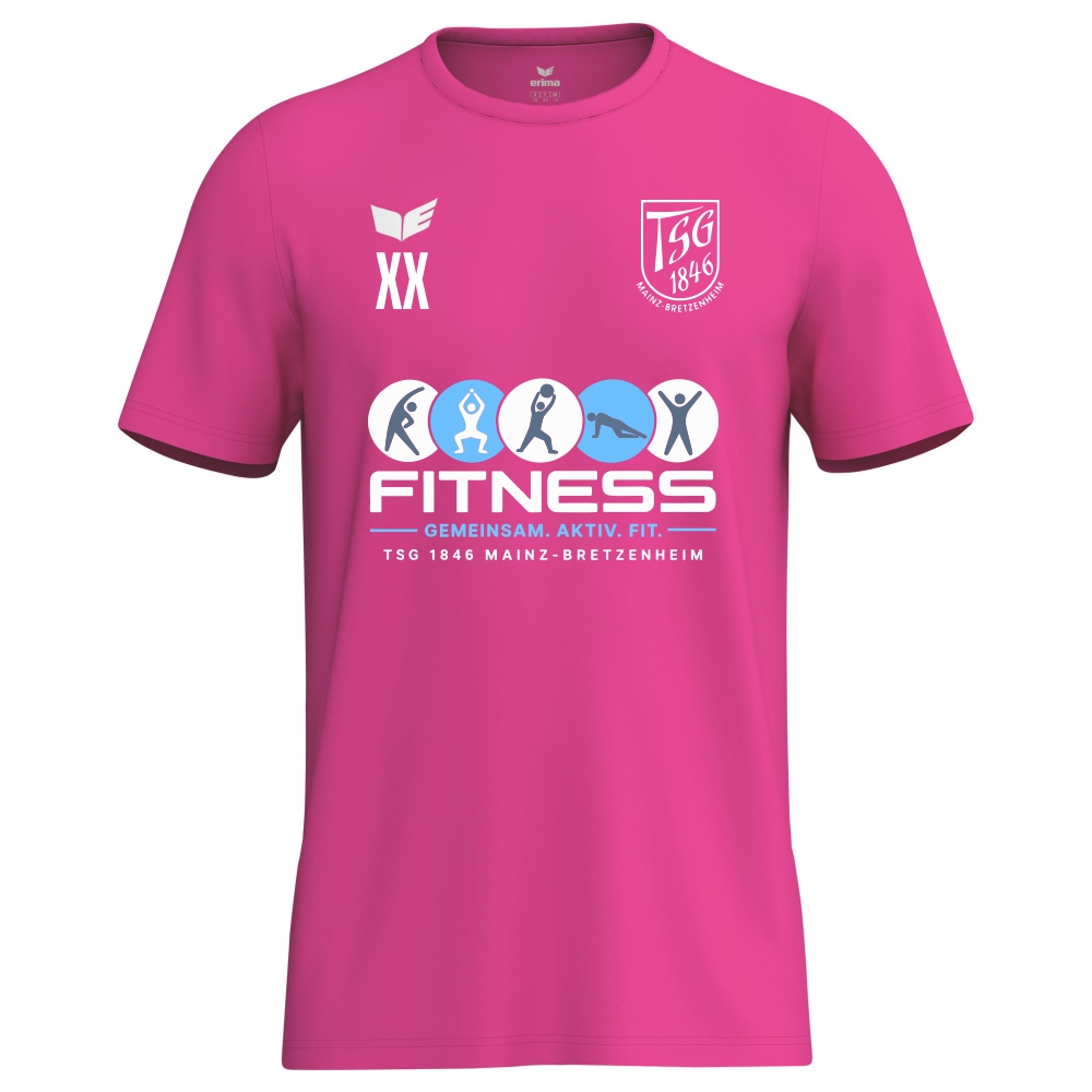 TSG Mainz-Bretzenheim Fitness Erima Intro Funktionsshirt Herren pink