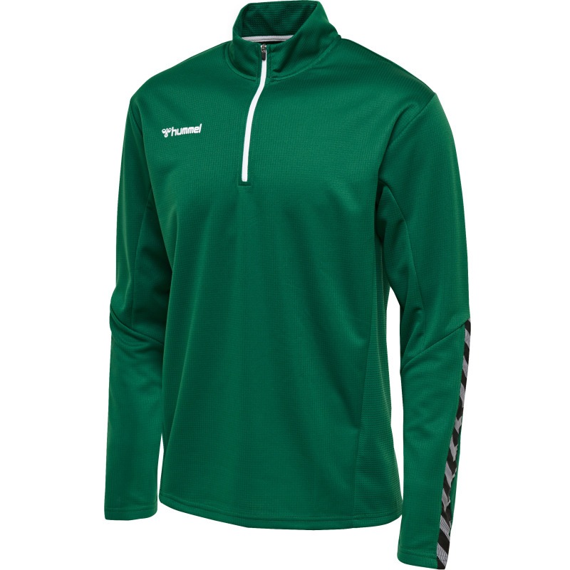 Hummel Hmlauthentic 24 Kids Half Zip Sweatshirt evergreen