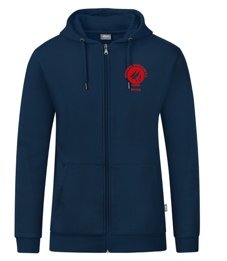 Borkener Segelclub Kapuzenjacke Organic navy