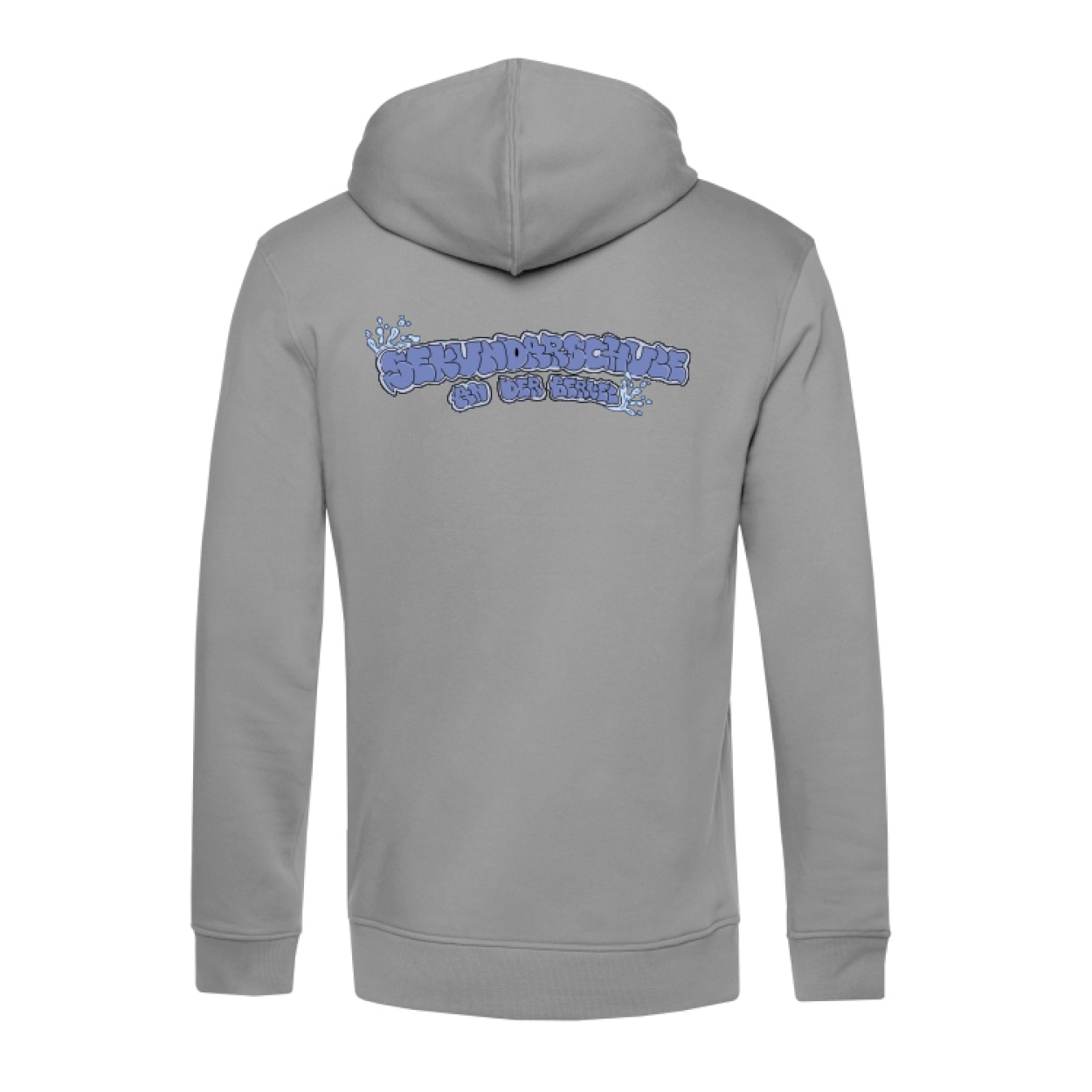 Sekundarschule Vreden Herren Hooded Sweat Hellgrau Splash Logo