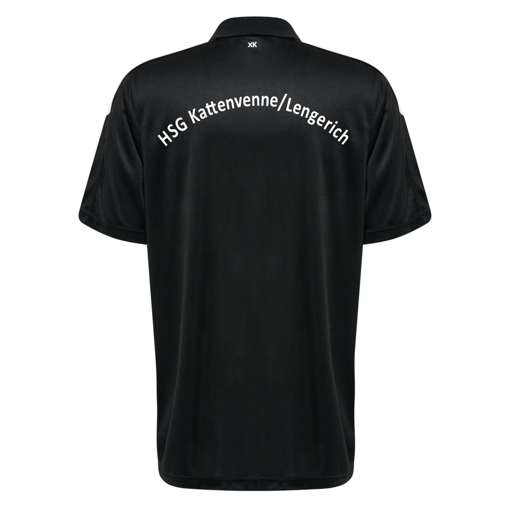 HSG Kattenvenne Lengerich Hummel Core XK Functional Polo Shirt schwarz-weiß