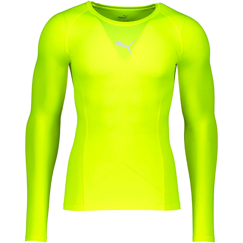 Puma Baselayer Langarm Shirt Liga gelb