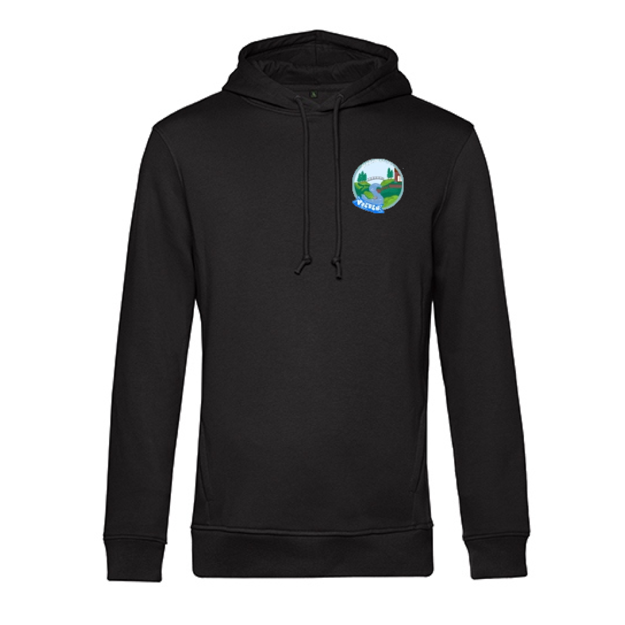 Sekundarschule Vreden Herren Hooded Sweat Schwarz Berkel Logo