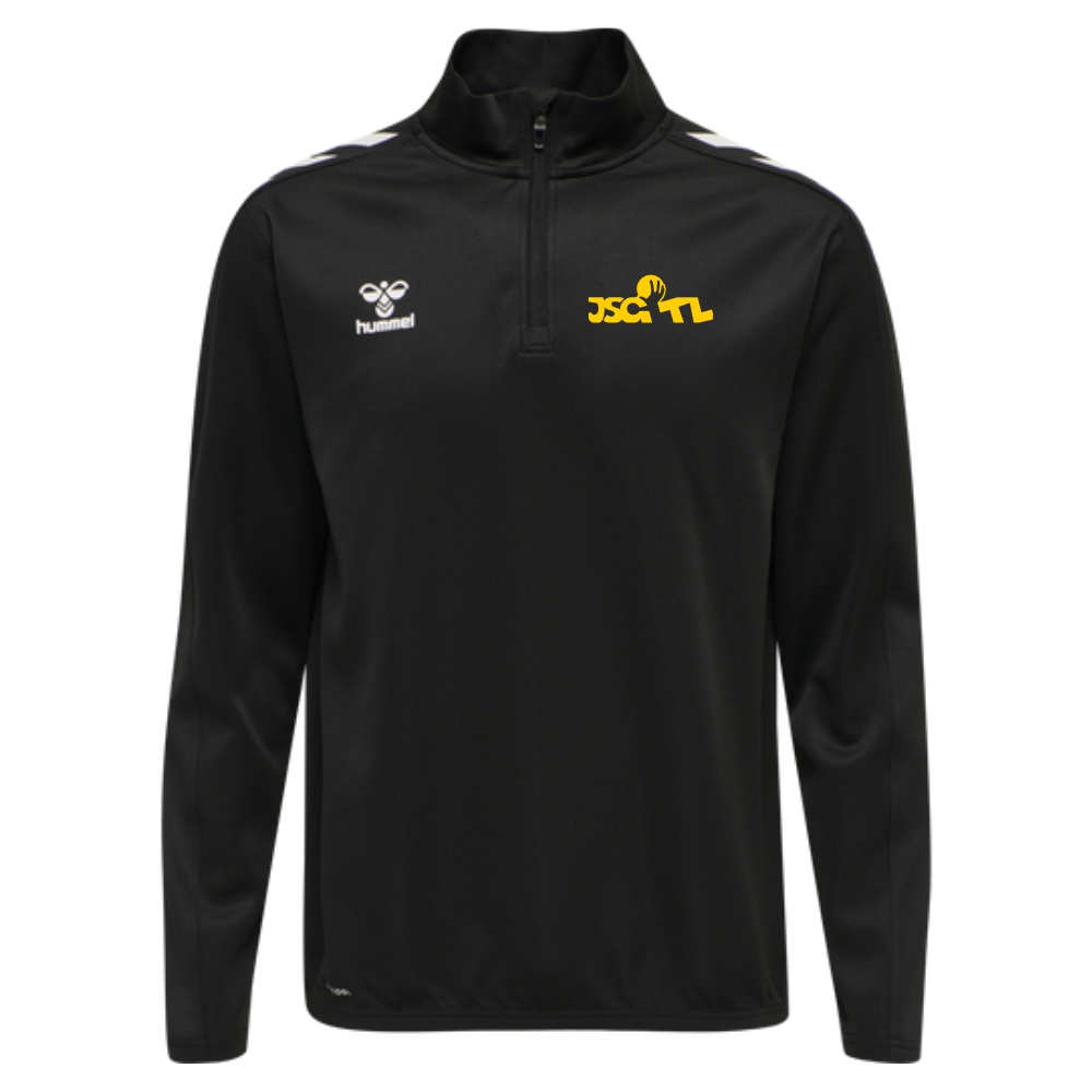JSG Tecklenburger Land Core XK Kinder Half Zip Poly Sweat schwarz-weiß