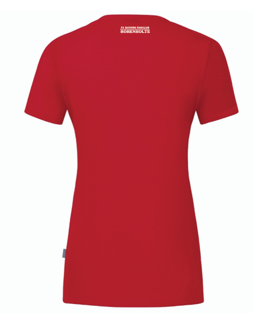 FC Bayern Fanclub Hohenholte T-Shirt Organic Damen rot