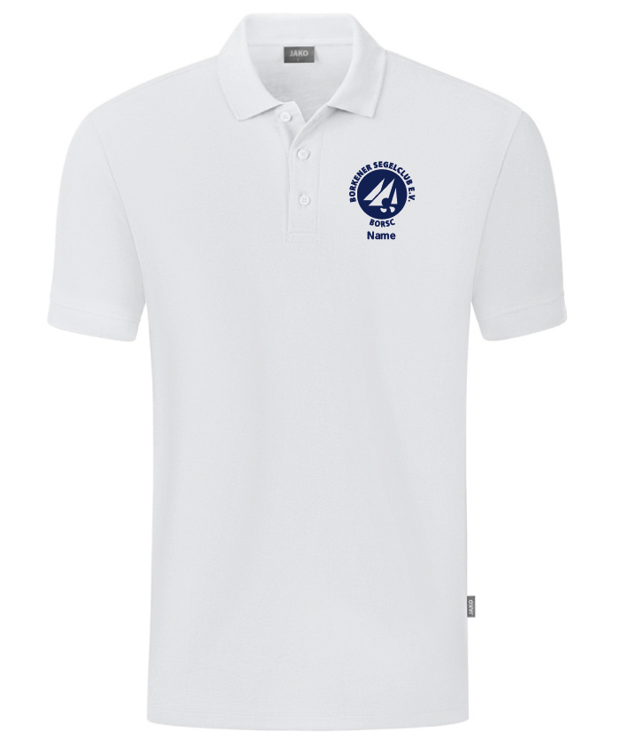 Borkener Segelclub Polo Organic weiß