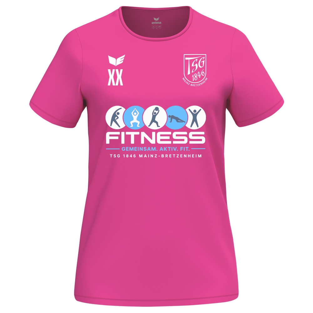 TSG Mainz-Bretzenheim Fitness Erima Intro Funktionsshirt Damen pink