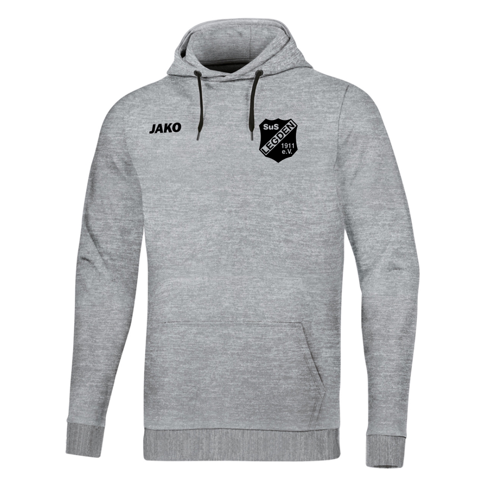 SuS Legden Breitensport Kinder Kapuzensweat Base grau-schwarz
