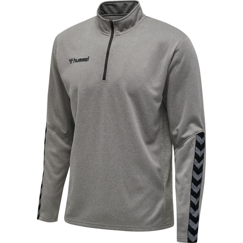 Hummel Hmlauthentic 24 Kids Half Zip Sweatshirt grey melange