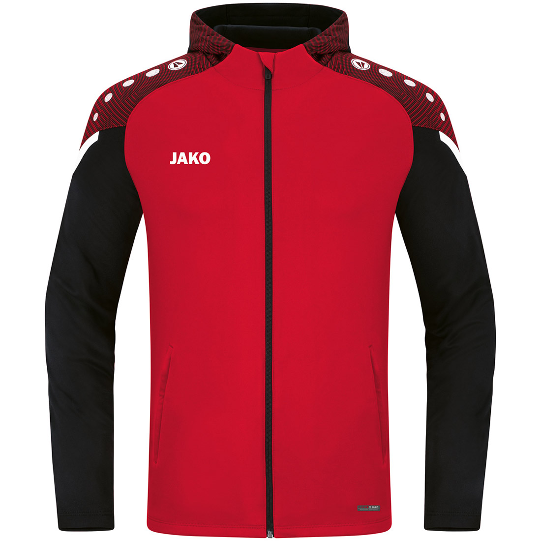 Jako Kinder Kapuzenjacke Performance rot-schwarz