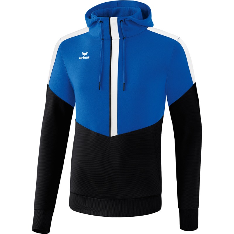 Erima Kinder Hoodie Squad blau-schwarz-weiß