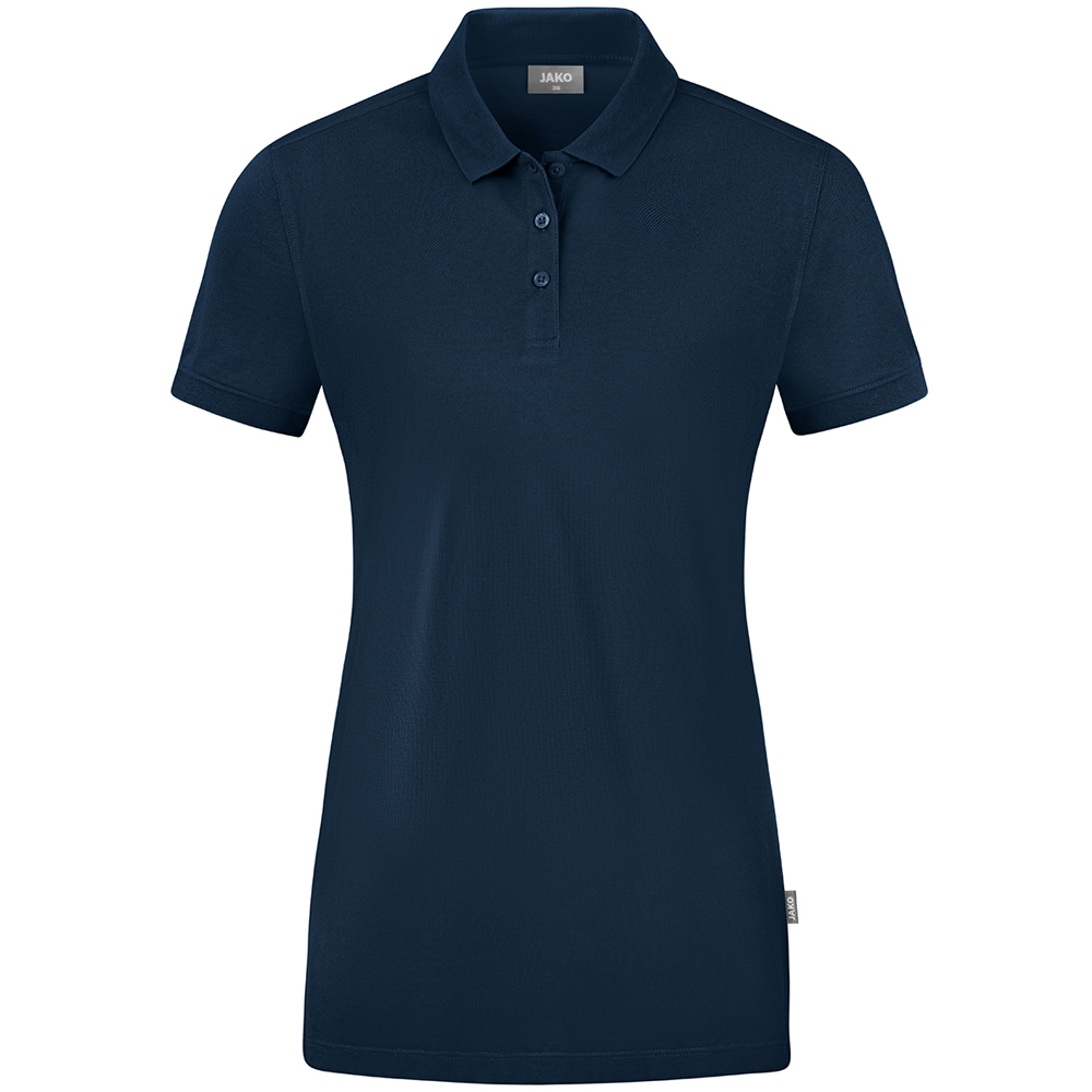 Jako Damen Polo Doubletex blau