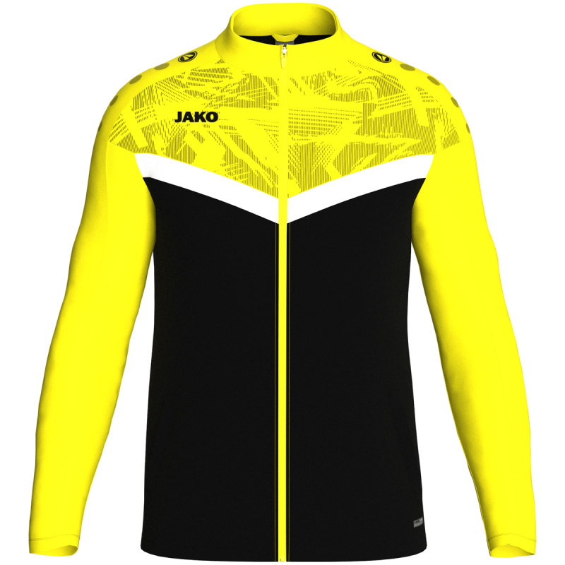 Jako  Polyesterjacke Iconic schwarz/soft yellow