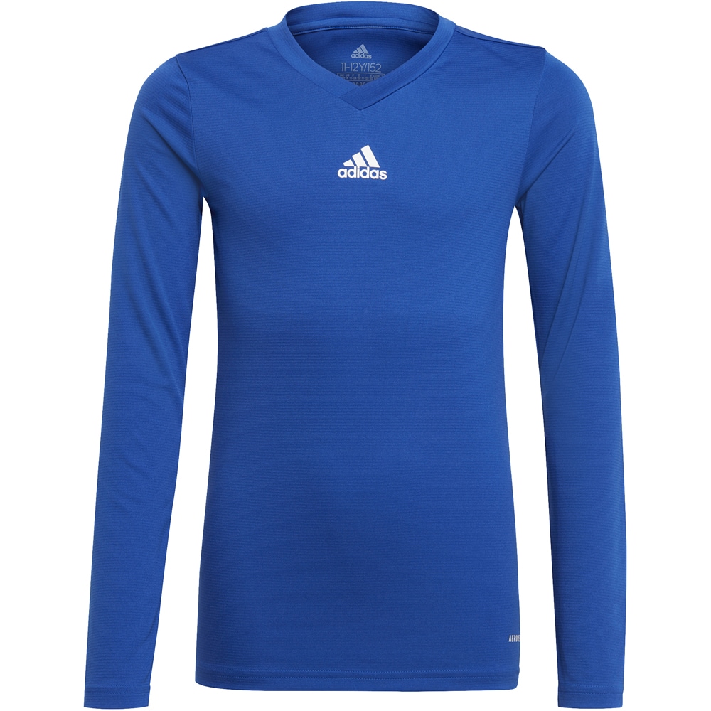 Adidas Kinder Langarm Base Shirt Team blau