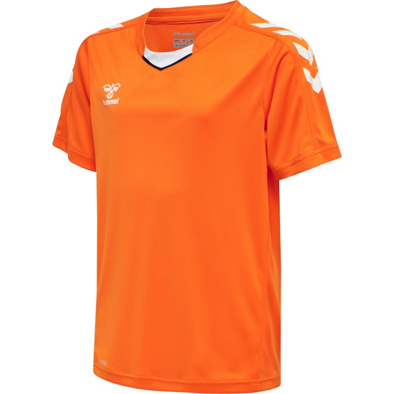 Hummel Hmlcore XK Poly Jersey S/S Kids orange tiger