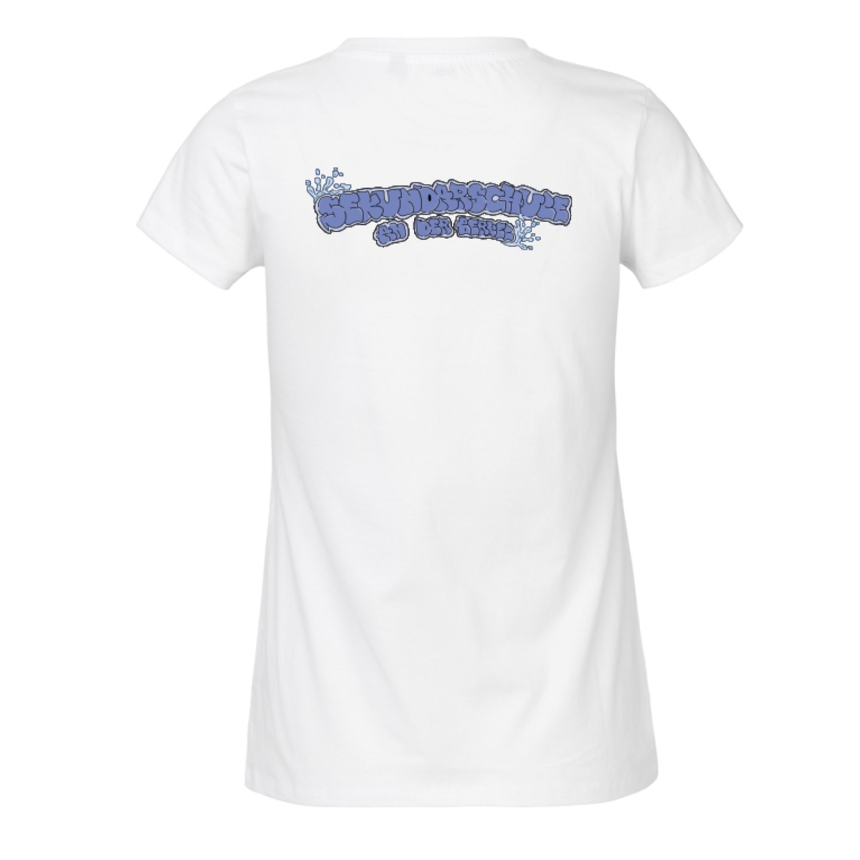Sekundarschule Vreden Damen Regular Premium T-Shirt Weiß Splash Logo