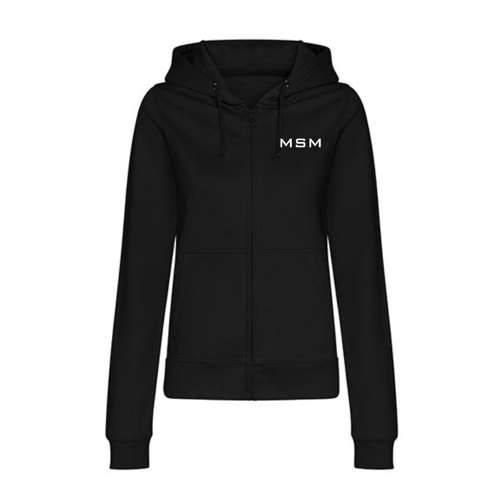 MSM Damen Sweatjacke schwarz