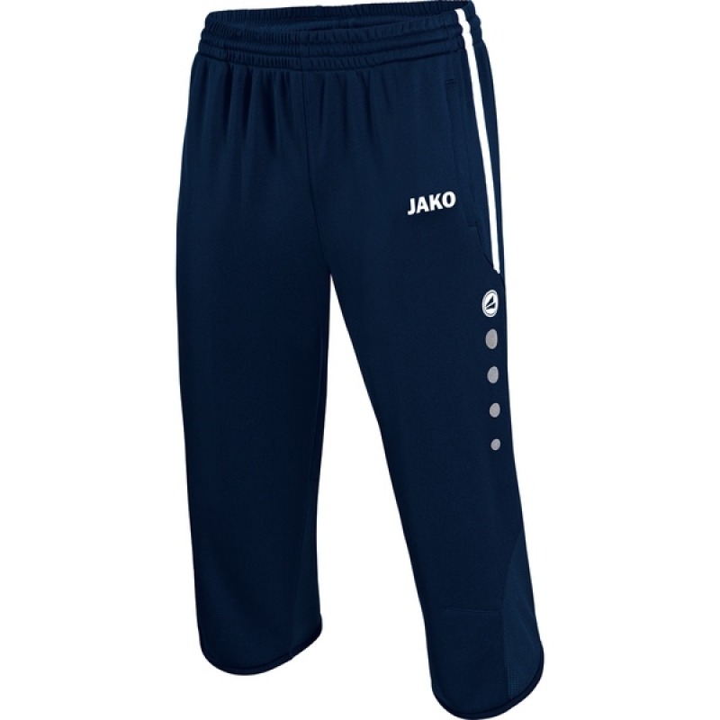 Jako Kinder 3/4 Trainingsshort Active marine/weiß