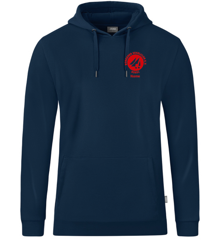 Borkener Segelclub Kapuzensweat Organic navy