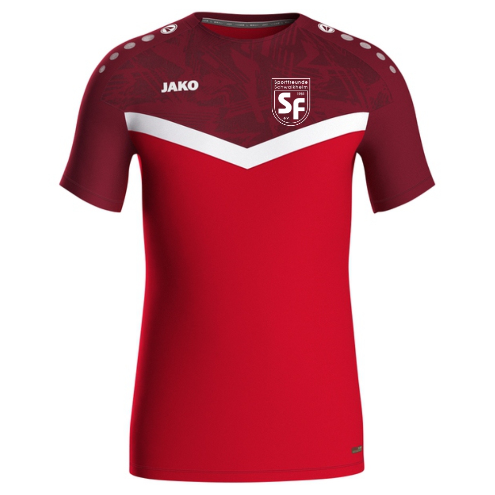 SF Schwaikheim Jako Damen T-Shirt Iconic rot/weinrot