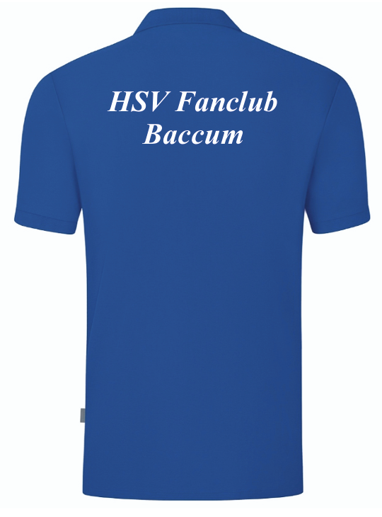 HSV Fanclub Baccum Polo Organic blau