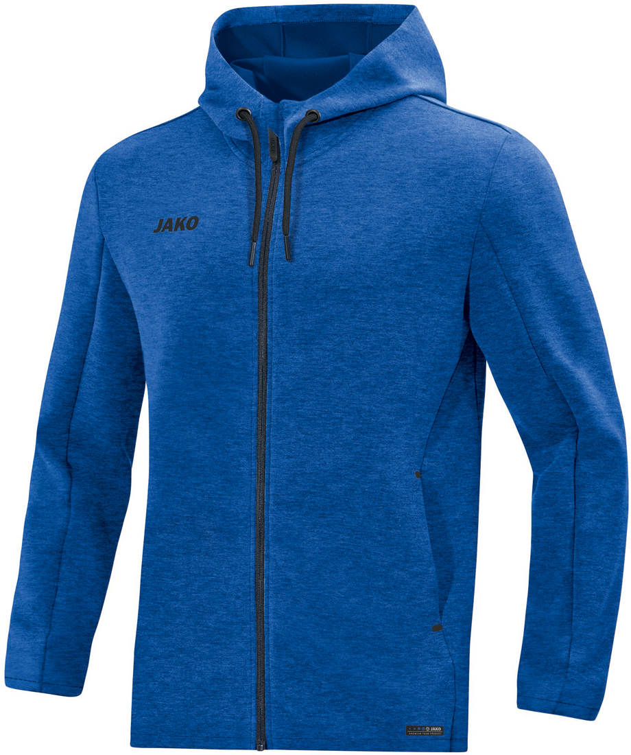 Jako Premium Basics Kapuzenjacke royal meliert