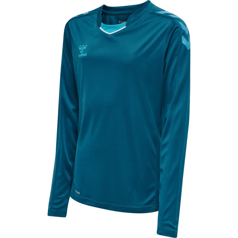 Hummel Hmlcore XK Poly Jersey L/S Kids blue coral