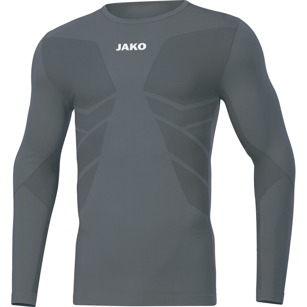 Jako Longsleeve Comfort 2.0 grau